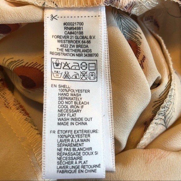 Boutique Forever 21 Peacock Feather Romper with Pockets - Picture 10 of 10